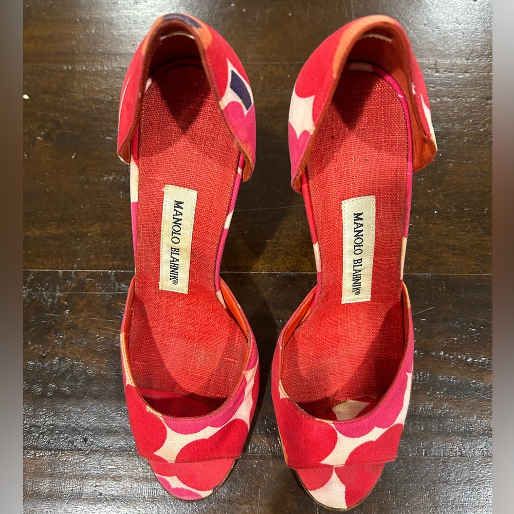 Floral Poppy Manolo Blahnik